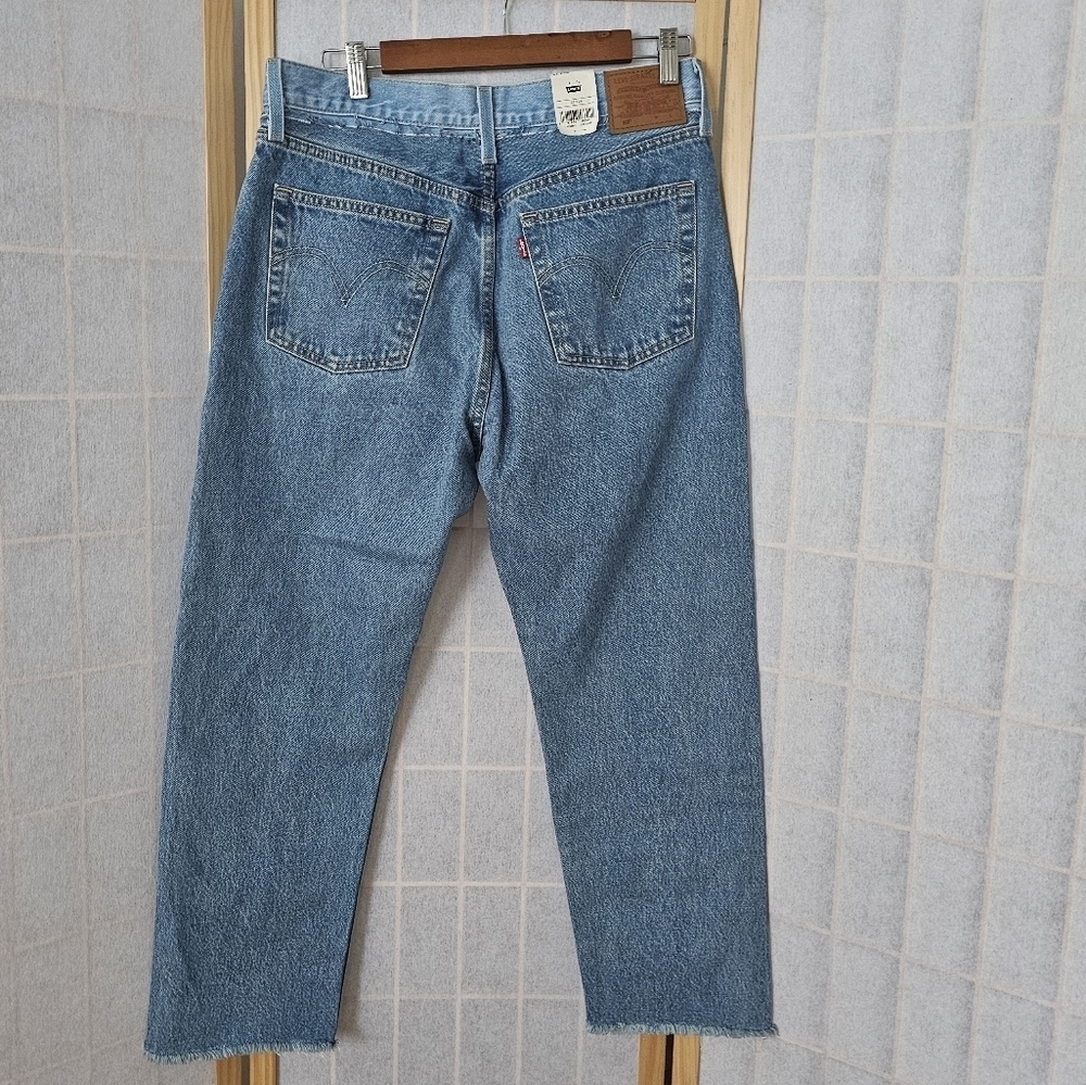 501 Crop Split Craft Straight Jeans - Picture 5 of 9